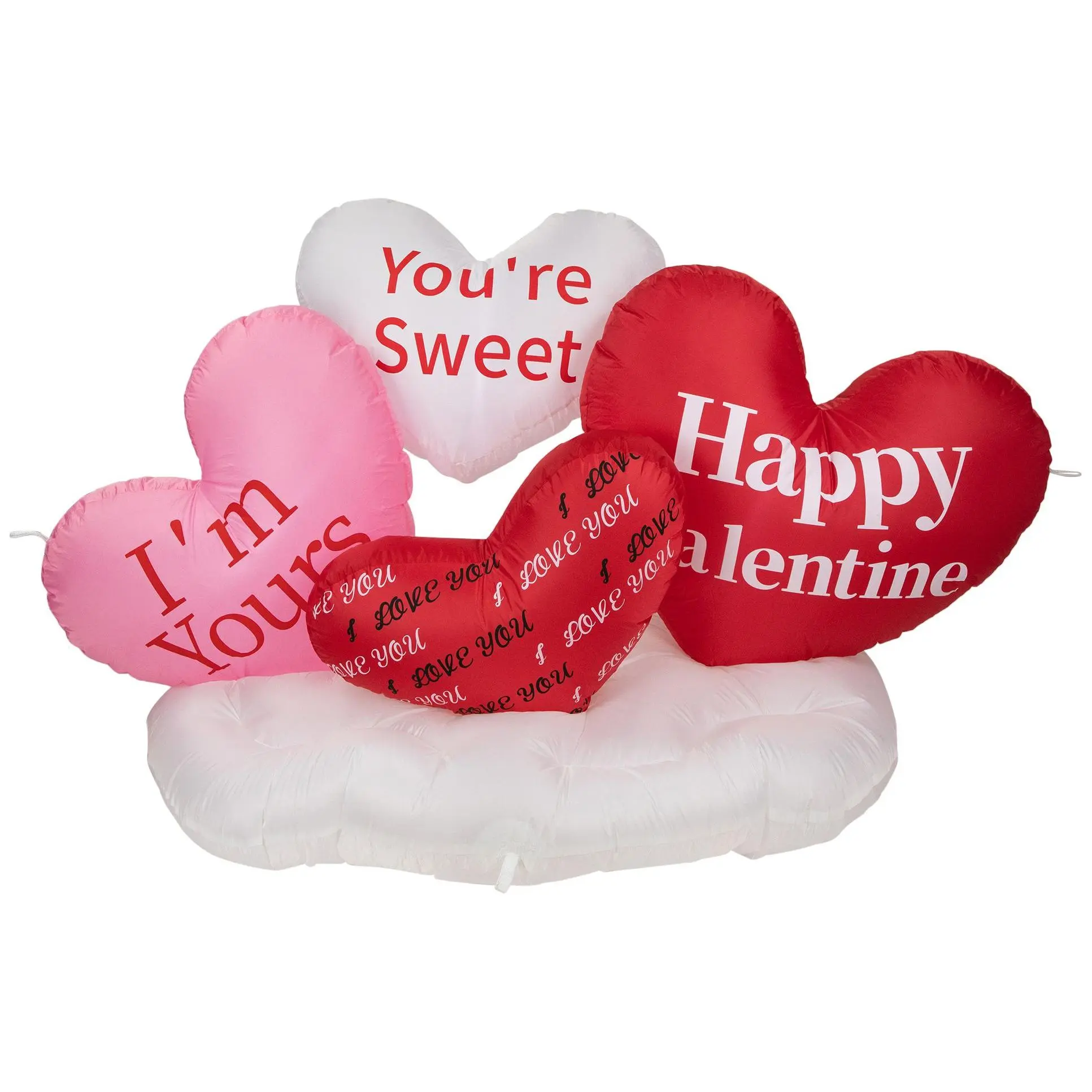 Northlight 5' Lit Valentine's Day Conversation Hearts Decor Northlight 5' Lit Valentine's Day Conversation Hearts Decor