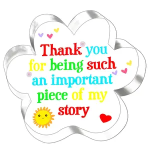 Teacher Appreciation Gift, Teacher Acrylic Plaque, Unique Daycare Teacher Gift, Thank You Gift, Cute Retirement Gift for Women, Preschool Teacher Graduation Decoration Signs