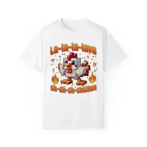 Lava Chicken Youth T-Shirt – Funny Minecraft-Inspired Gamer Tee for Boys, Cute Riding Chicken Graphic Shirt