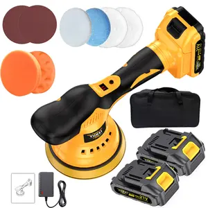 YUNXI Omic Tools Cordless Electric Polishing Machine Mini Orbital Buffer for Car Waxing & Scratch Removal Heavy Duty Durable Equipment