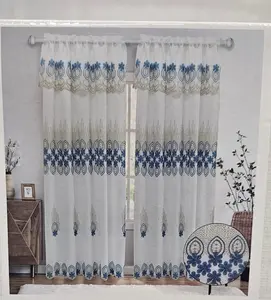 Noor Embroidery Curtain with Backing