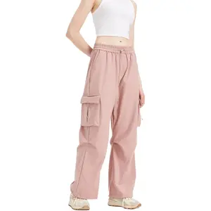 Cargo Pants Women-Parachute Pants for Women with Pockets Baggy Pants-for Hiking and Travel Clothes