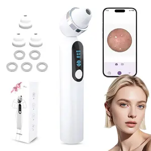 USB Rechargeable Visual Exfoliating Vacuum Cleaner, Skin Scrubber with Camera, Pore Cleanser with 3 Modes, Cleansing Skin Care, for Men and Women, Facial