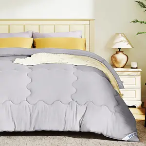 【BEDLORE】King Comforter Duvet Insert - All Season Down Alternative Quilted Bedding, Ultra Soft Lightweight with 4 Corner Tabs, Machine Washable King Size Bed Comforter