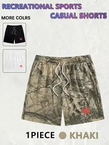 Men's Camo Print Shorts, Regular Fit Casual Street Shorts for Summer, Men's Bottoms for Daily Wear, Men's Shorts, Menswear, Shorts for Men, Relaxed Fit Shorts, Casual Sports Shorts