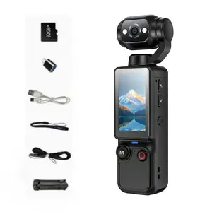 Portable Handheld Vlog Camera with 180° Swivel Lens & Auto Focus. Perfect for Outdoor Sports, Travel Shooting. Small Size, Easy To Carry Anywhere.