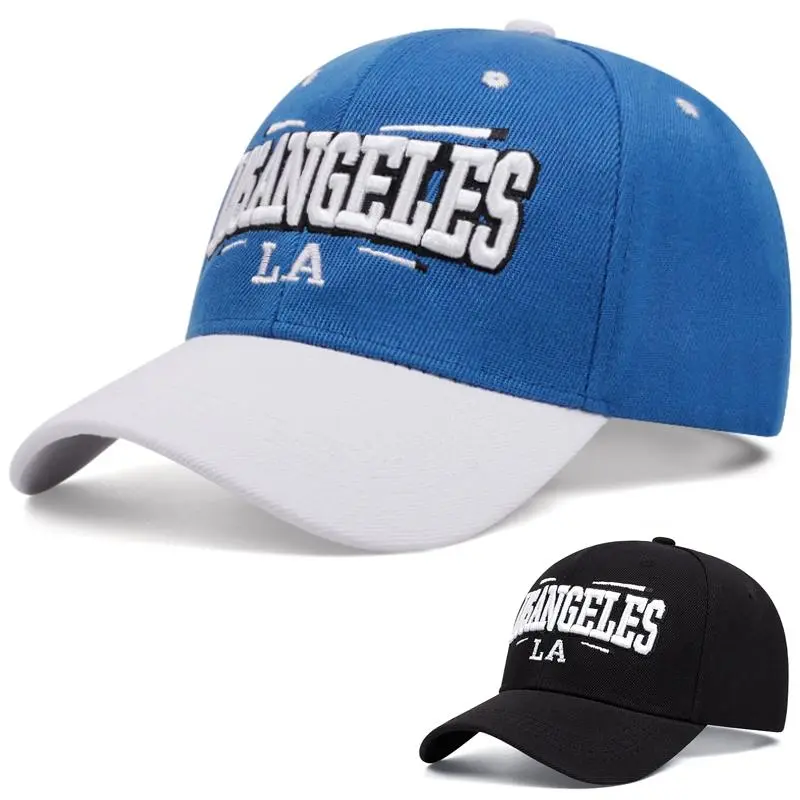 Adults' Los Angeles Embroidery Vintage Adjustable Acrylic Baseball Cap, High-Quality Fashion Daily Outdoor Hat, Sun Visor Adjustable Caps