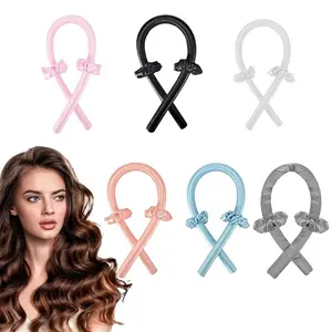 Foam Sleeping Haircare Curling Iron, 1 Set Heatless Hair Curler for Long Hair, Sponge Big Wavy Hair No Heat Curling Rod Headband, Heatless Hair Curlers