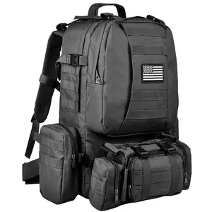 【Holiday Haul Deal】Tactical Backpack Camping Rucksack 60L Large 3 Day Pack Detachable Molle Bug Out Bag