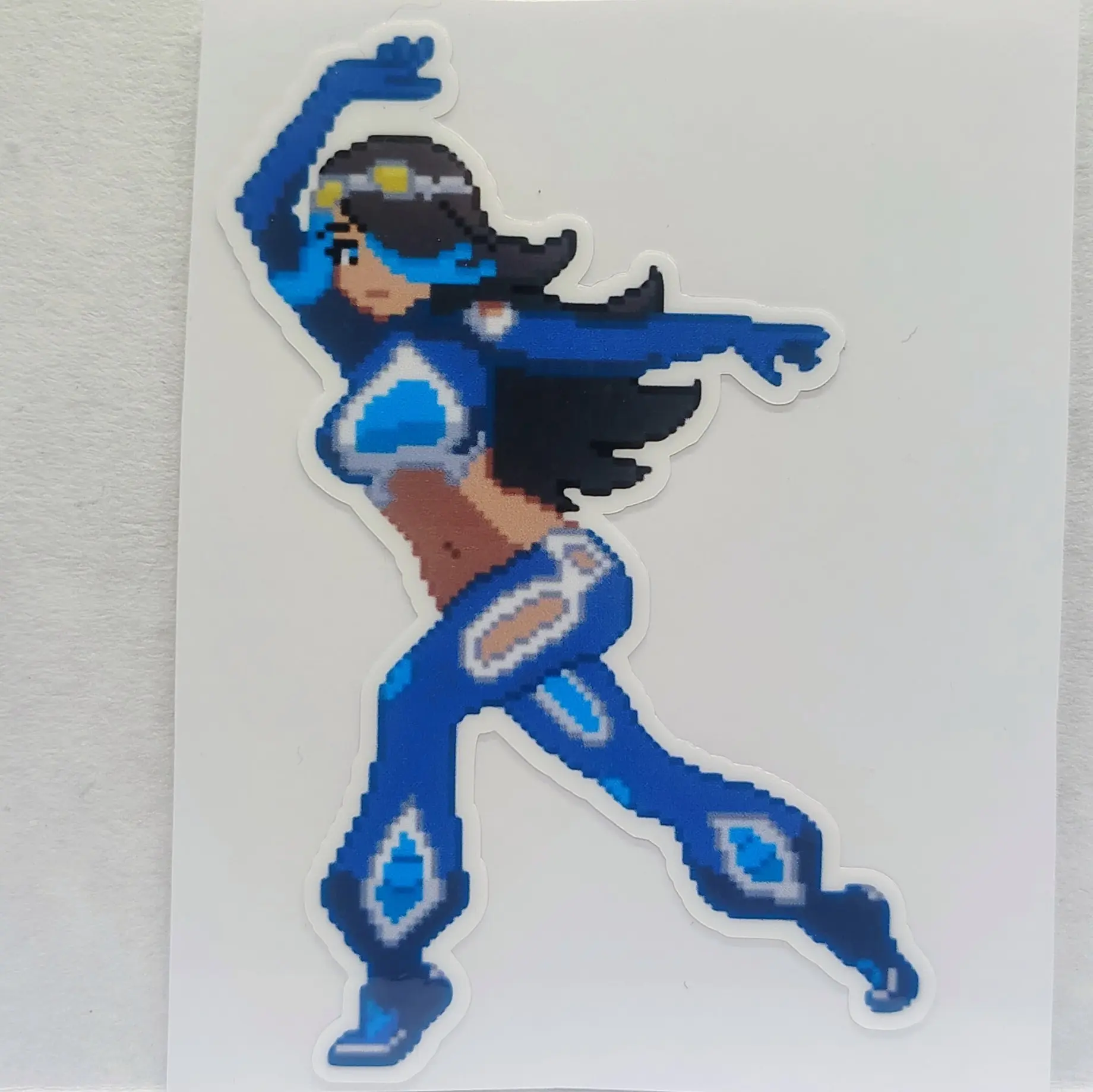 Pixel Shelly Video Game Fan Art Water-Resistant Vinyl Car Sticker, Fan-Made Automotive Exterior Accessory