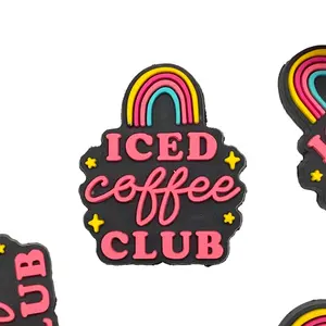 1pc Ice Coffee Club PVC Focal Beads - Supplies for Beaded Pens, Accessories & Craft DIY Supplies Beaded