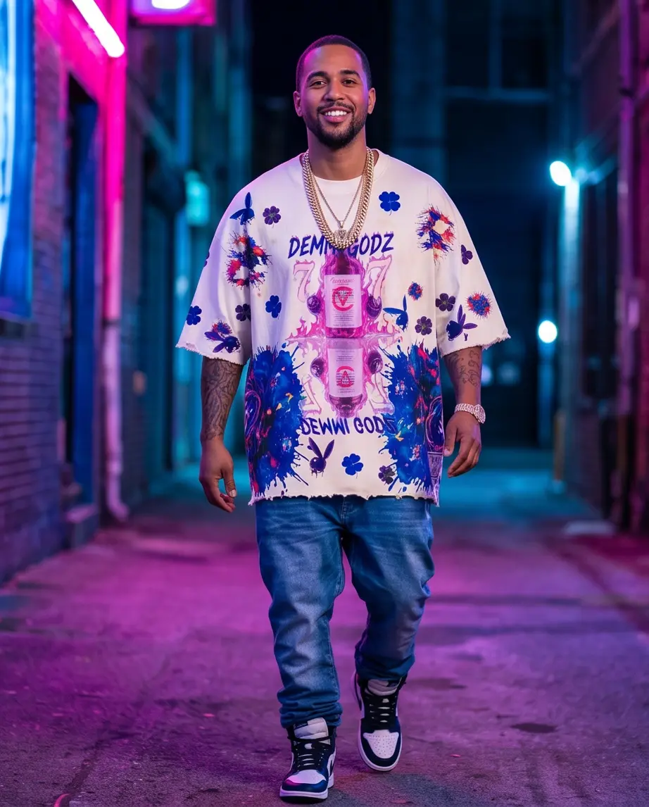 Off-White The Drank 1-of-1 Luxury Streetwear Graphic Tee