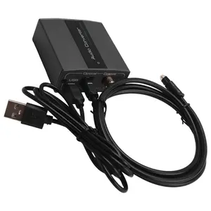 Analog to Digital Audio Converter RCA to Optical with Optical Cable Audio Digital Toslink and Coaxial Audio Adapter