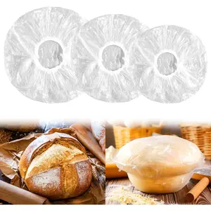 Bowl Covers for Bread Proofing and Rising, Reusable Elastic Plastic Covers for Sourdough Bread Baking, Stretchable Plastic Wrap for Storage Containers