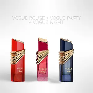 Vogue Bundle – Vogue Party + Vogue Night + Vogue Rouge | 3 x 100ml (3.4 Fl Oz) Eau de Parfum for Women