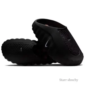 Black Chrome Stylish Comfortable Non-slip Durable Sports Slippers