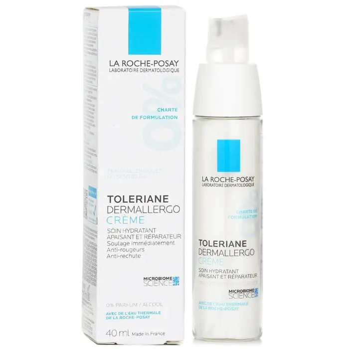 La Roche Posay Toleriane Dermallergo Creme - Sensitive Skin, Allergy-Free Daily Hydrating Facial Moisturizer, Daytime Repair Moisturizer & Mist (Random Packaging) 40ml/1.35oz, Daily Hydrating Moisturizer