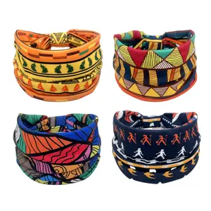 4 Pieces Wide Headbands Women Knotted Turban Hairbands Boho Head Bands for Women's Hair Non-Slip Yoga Workout Hair Accessories