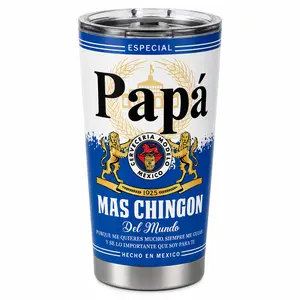 "World's Most Awesome Dad" 20oz Tumbler |   Regalo Para Día Del Padre,  Best Father's Day Gift for Latino Dad Husband, Insulated Stainless Steel Coffee Cup