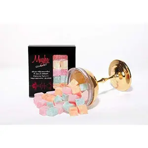 Mughe Gourmet Turkish Delight Candy Elegant Gift Box - 7oz/200g - Halal, Vegan Lokum Fruit Flavors Rose, Strawberry, Lemon, Orange, Mint - Gifts for Special Occasions, Christmas, Halloween