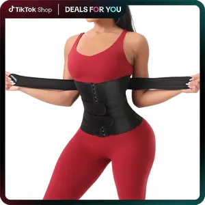 IYDoaMea Sweat Waist Trainer For Women - Neoprene Plus Size Sauna Sweat Shaper Corset 3 Belts Hooks Steel Bones, Tummy Control For Fitness & Body Shaping Women's Zipper  christmas halloween gift Shapewear Womenswear Comfort Dealsforyoudays Outdoorfun