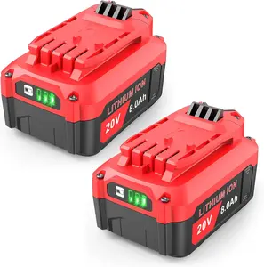 2Pack for Craftsman V20 Battery 20V 8000mAh Li-ion CMCB204 Red GJL1810B CMC-B201 CM-CB202