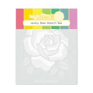 Lovely Rose Stencil Duo