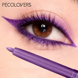 1PC Long-Lasting Waterproof Purple Longwear Eye Liner Gel Pen- Smudge-Proof, Sweat-Resistant, Easy-To-Apply, Quick-Dry, Stylish Eye Makeup Product, Ideal Holiday Gift For Women, Makeup Enthusiast