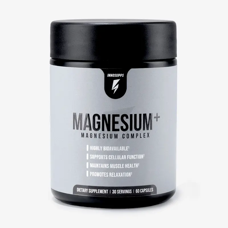 Inno Supps Magnesium Plus Triple-Action Bioavailable Magnesium Supplement, 60 Capsules, Prop 65 Safe, for Cellular Support, Muscle Wellness & Healthcare
