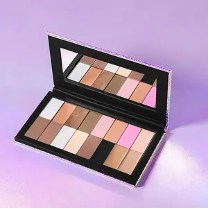 lakerain 1 Count Mermaid Multi-Use Makeup Palette, Magnetic Design, Multi-functional Makeup Palette, Free DIY Color Matching, One Palette for a Complete Look, All-round Makeup Palette for Daily Commute, Cosmetic Palette
