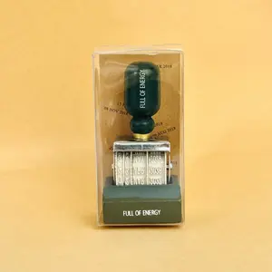 Vintage Date Postmark Stamp, 1 Count DIY Roller Knob Stamp, Custom Stamp, Office Stationery & Supplies for Home School Office