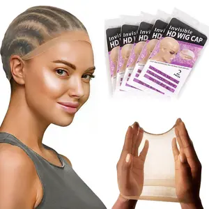 Gift Package & HD Wig Cap & Transparent packaging bag & Invisible Hairnet