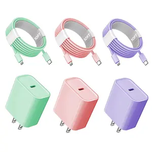 JAYUANONE iPhone Charger Fast Charging 3 Pack Purple Type C Wall Charger Block with 3 Pack 10FT USB C to Lightning Cable for iPhone 14/13/12/12 Pro Max/11/Xs Max/XR/X,AirPods Pro