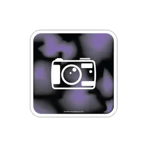 Camera Block Gradient Die-Cut Sticker