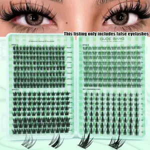 High Capacity False Eyelash Extension , D Curl Fluffy Lashes, DIY Fake Eyelashes for Daily Use, Parties, Travel, Gifts, DIY Lash Clusters, Cosmetic Eyelashes
