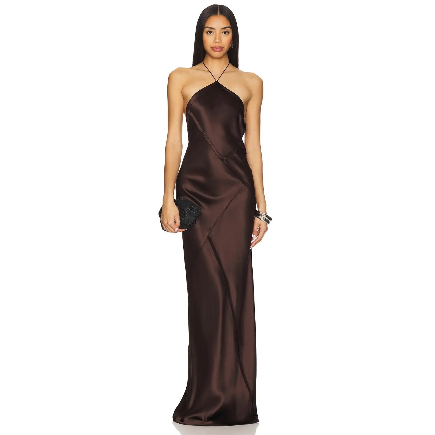 retrofete Sylvia Dress in Dark Chocolate