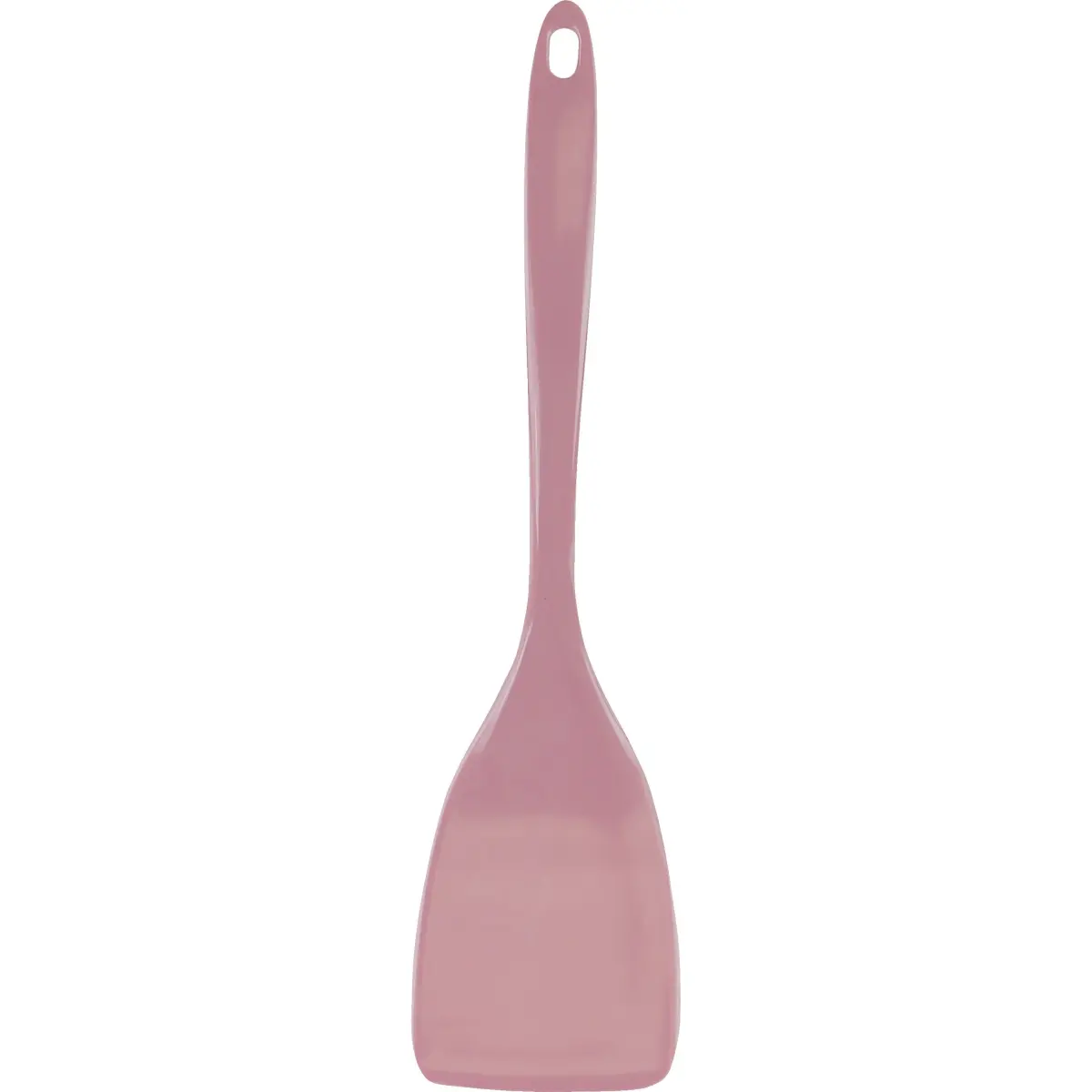 Reston Lloyd 98461 Flat Simple Solid Pink Melamine Spatula - Colorful Plastic Kitchen Cooking Utensil, Dishwasher Safe, Heat Resistant
