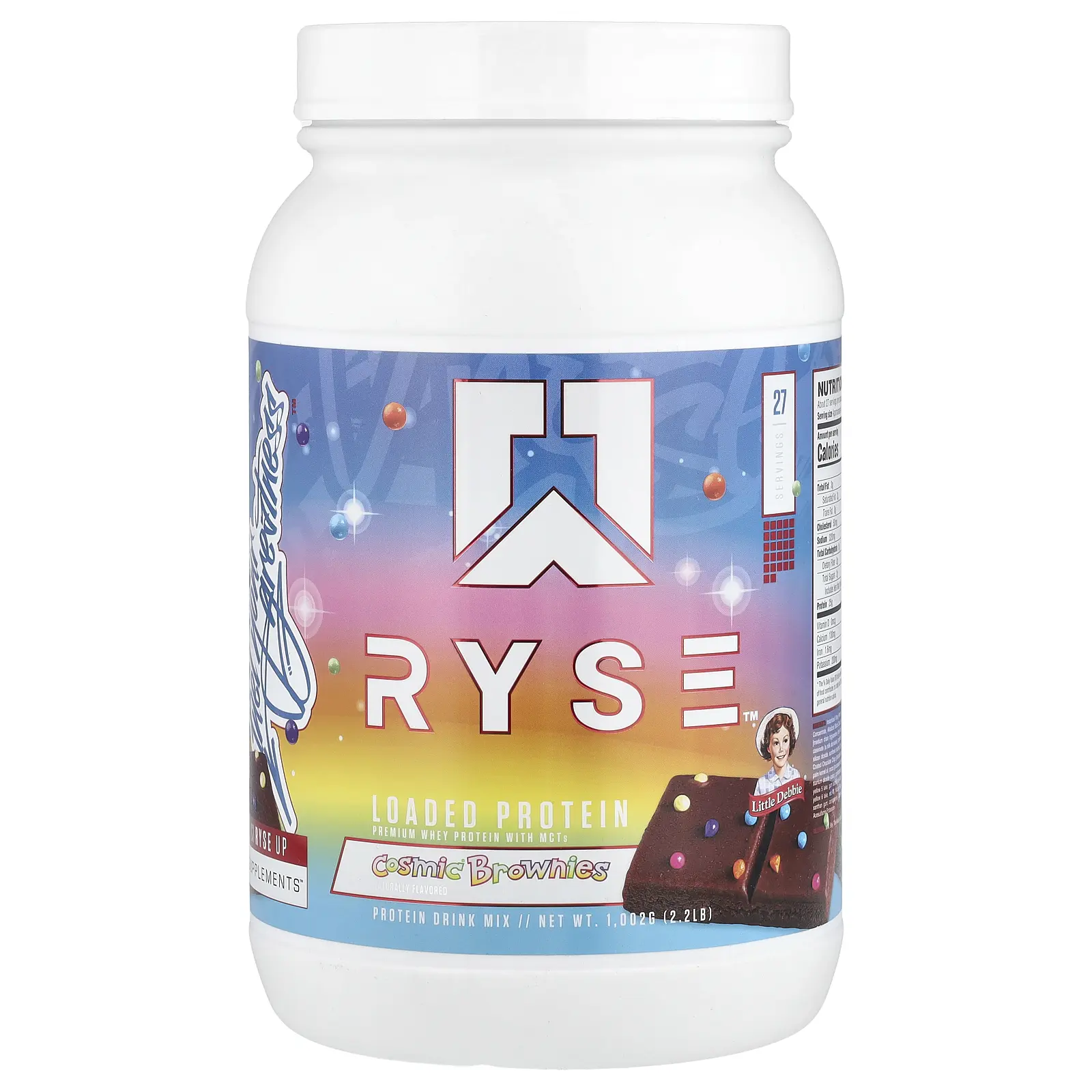 RYSE Loaded Protein, Little Debbie® Cosmic® Brownies, 2.2 lb (1,002 g)