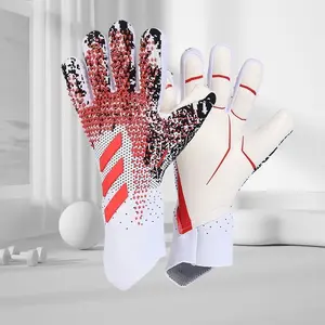 Adult Children Women Men Football Training Goalkeeper Gloves, Thick Anti-Slip Wear-Resistant Latex Goalie Gloves, Soccer Practice Equipment