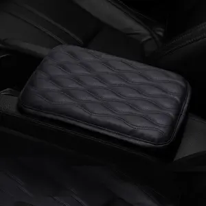 Solid Color Car Armrest Pad, Anti-slip Comfortable Car Armrest Box Mat, Universal Car Interior Accessories