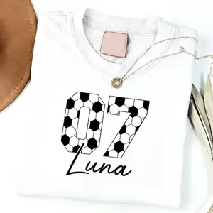 Custom Soccer Shirt , Soccer Personalized Soccer Cumber Shirt , Gift Fan Tee , Sport Mom Tee②