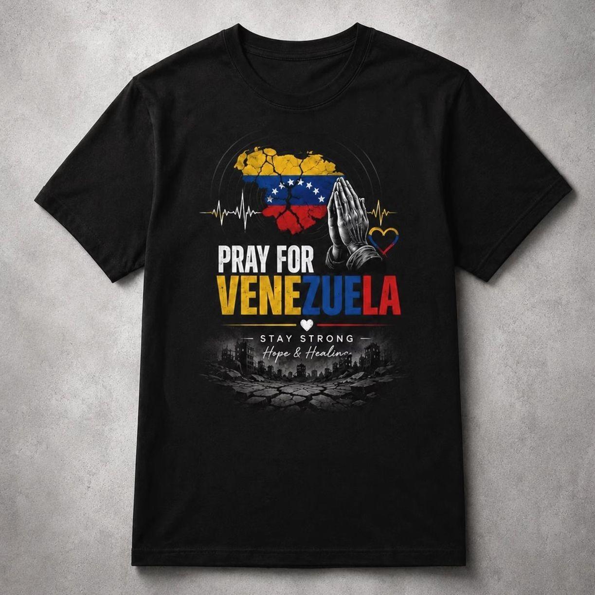Comfort Colors Pray For Venezuela T-Shirt, Venezuela Flag Praying Hands Tee, Venezuelan Pride Gift, Support Venezuela Shirt For Men Women Unisex Menswear Womenswear Graphic Tops QKN