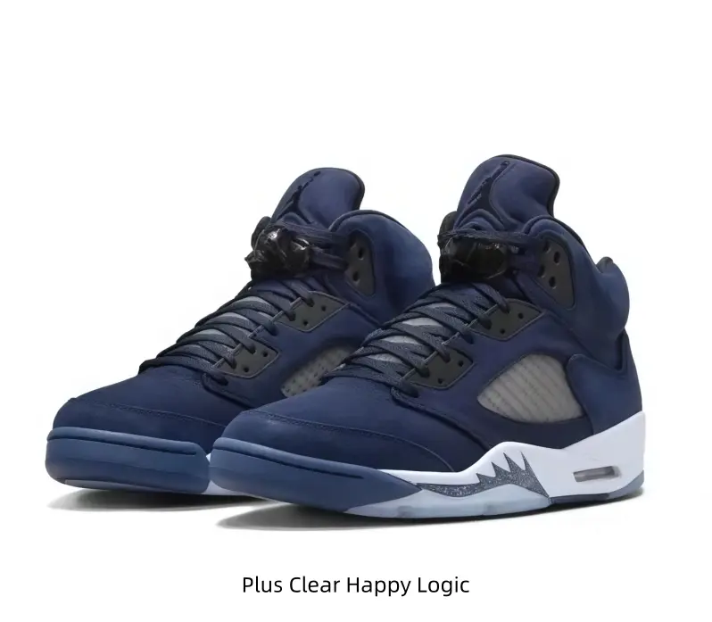 Premium Navy Suede Sports Collectible Shoes with Iconic White Detail - Highly Sought-After Grail Item