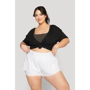 Reversible Deep V Tee - Black