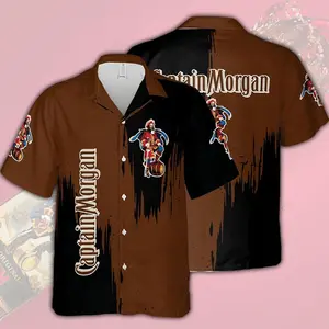 Captain Morgan Hawaiian Aloha Shirt, Island Style Hawaiian Shirt 🌴 Beach Outfit 2026