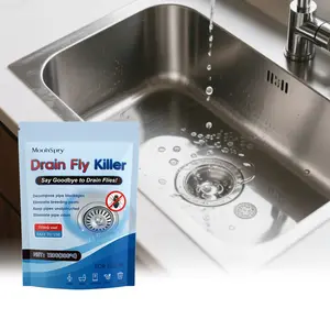 Moonspry Drain Fly Killer Powder, Effective Pest Control for Kitchen & Bathroom Drains, Prevents Insect Growth, Easy Cleaning Solution