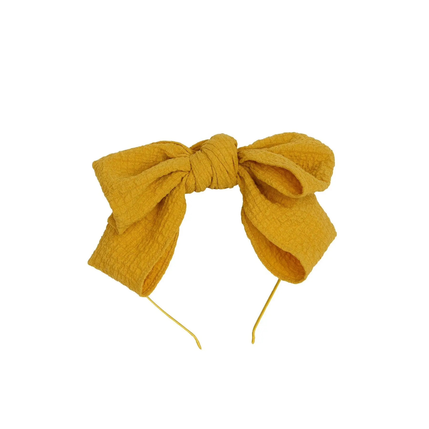 Floppy Muslin Headband - Mustard