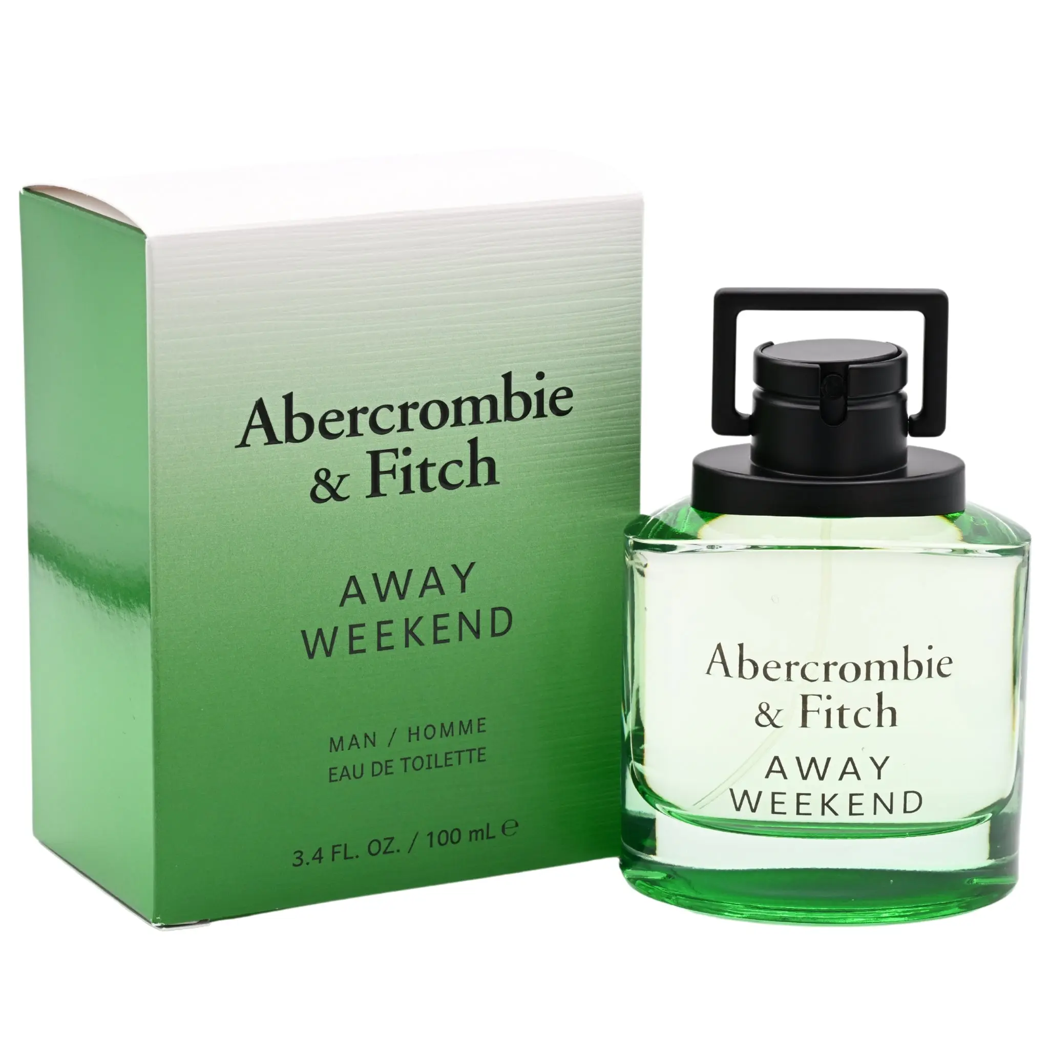 Abercrombie & Fitch Away Weekend Eau de Toilette for Men, Aromatic Fruity Signature Scent with Lavender, Rosemary, and Cedarwood, 3.4 fl oz, Aromatic Fruity Fragrance, Fragrances Perfumes, Herbal, Fresh Citrus, Citrus Woody Aromatic, Edt Scented Cologne