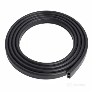 Automotive Door Weather Stripping 20Ft Car Door Rubber Edge Trim Seal Strip Gasket with Side Car Door Seal for Car Bus Camper Boat RV Truck Doors