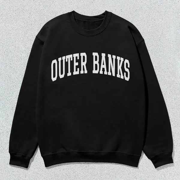 Outer Banks Sweatshirt North Carolina Collegiate Crewneck Sweater Unisex